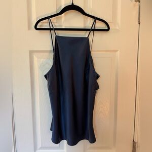 Fleur du Mal Blue Camisole Silk - “Large” (like Small tho)